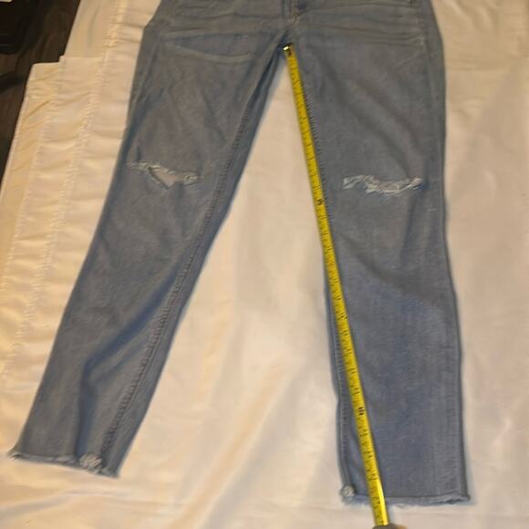 Rag & Bone Light Wash Distressed Skinny Jean 29 Winter Classic Boho Minimalist - Picture 8 of 13